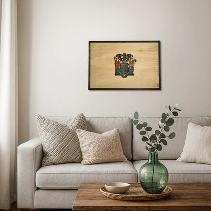 3D Wooden New Jersey State Flag Wall Art