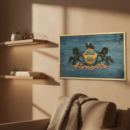 3D Wooden Pennsylvania State Flag Wall Art